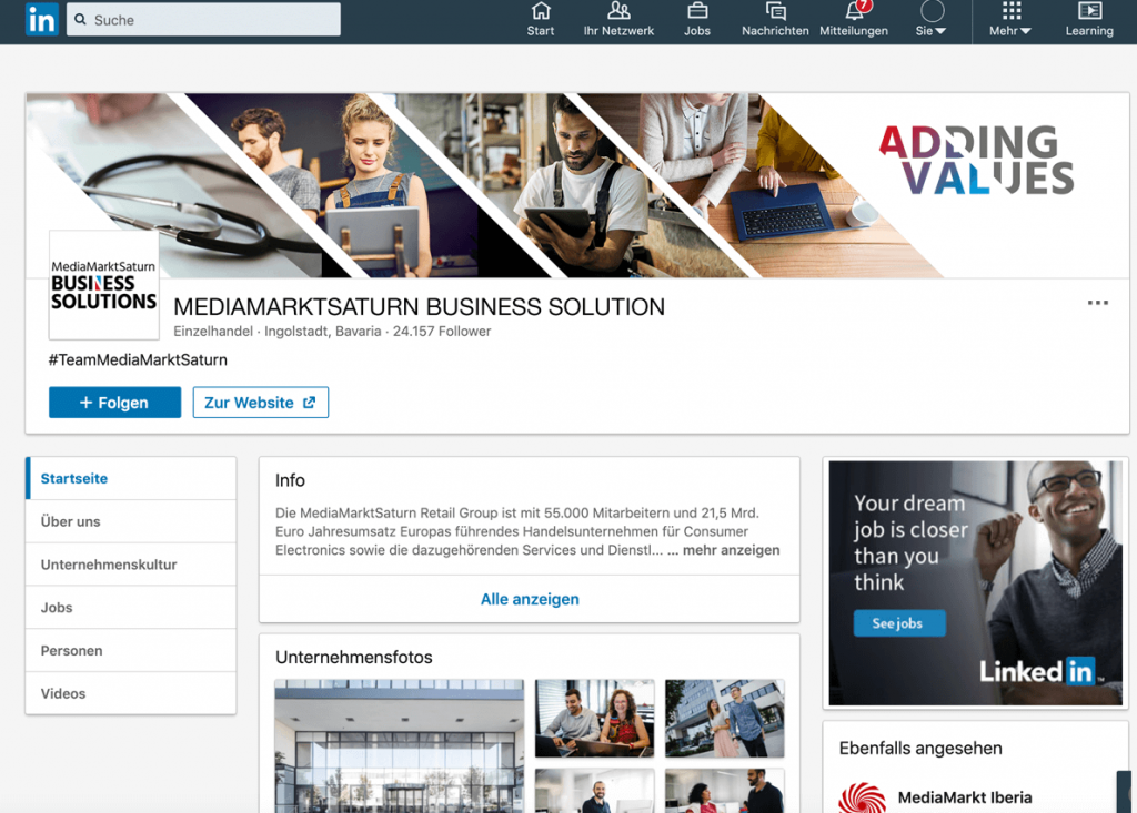 MediaSaturn LinkedIn