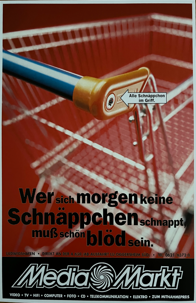 Media Markt Imagekampagne Einkaufswagen